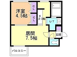 クレア北28条 1階