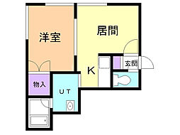 間取図画像 1LDK