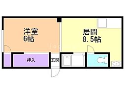 間取図画像 1LDK