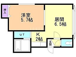 ノースウィングＢ 2階