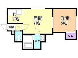間取図画像 1LDK