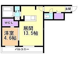 間取図画像 1LDK