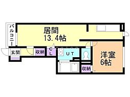 間取図画像 1LDK