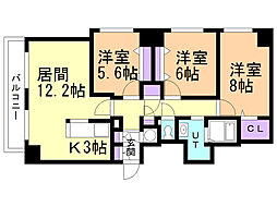間取図画像 3LDK
