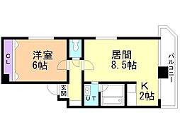 間取図画像 1LDK
