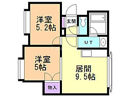 間取図画像 2LDK