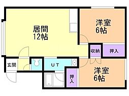 間取図画像 2LDK