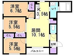 物件の間取り