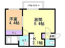 間取図画像 1LDK