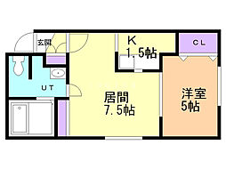 間取図画像 1LDK