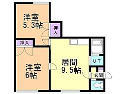 間取図画像 2LDK