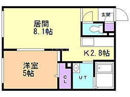 間取図画像 1LDK