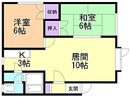間取図画像 2LDK