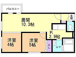 間取図画像 2LDK
