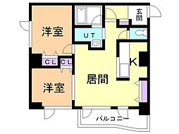 間取図画像 2LDK