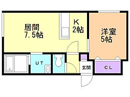 間取図画像 1LDK