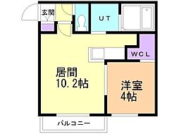 SS7 1LDKの間取図画像