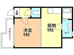 ノースミール 2LDKの間取図画像