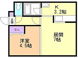 LOMALINDA 1LDKの間取図画像