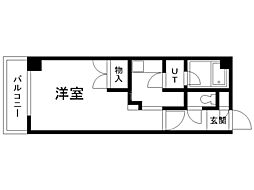 ハイム元町 ワンルームの間取図画像