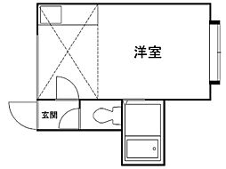 EN元町 ワンルームの間取図画像