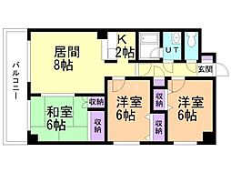 ブリーズ34 3LDKの間取図画像