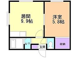 アリコベール東苗穂 1階/102