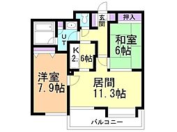 間取図画像 2LDK