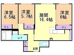 間取図画像 3LDK