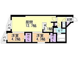 間取図画像 2LDK