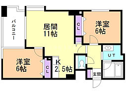 間取図画像 2LDK