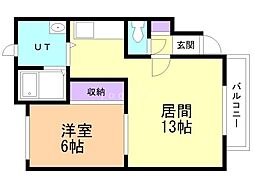 間取図画像 1LDK