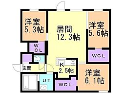 間取図画像 3LDK