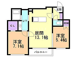 ＧＲＡＮＤ　ＡＳＴＥＲ（グランドアステール） 2階/201