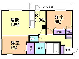 間取図画像 2LDK