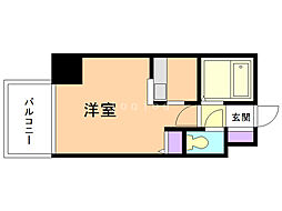 Ｌｅｎｎｏｎ　Ｔｅｒｒａｚａ6−3 4階1Kの間取り