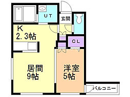 間取図画像 1LDK