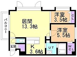 札幌市営東西線 西28丁目駅 徒歩10分 2階/-