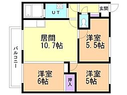 間取図画像 3LDK