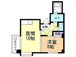 間取図画像 1LDK