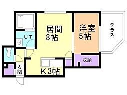 札幌市営東西線 西18丁目駅 徒歩18分 1階/-