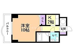 エステトーワ 1Kの間取図画像