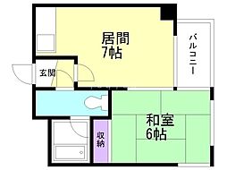 間取図画像 1DK