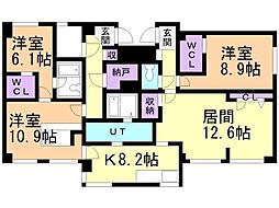 間取図画像 3LDK