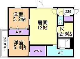 間取図画像 2LDK