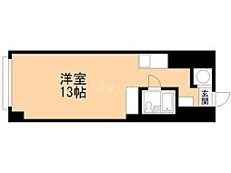 チサンマンション札幌第8 ワンルームの間取図画像