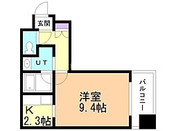 グランカーサ裏参道 1Kの間取図画像