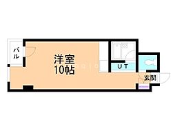 鹿友ディアプラザ札幌 ワンルームの間取図画像