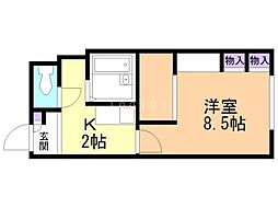 レオパレスセントラル南4条Ｂ 3階