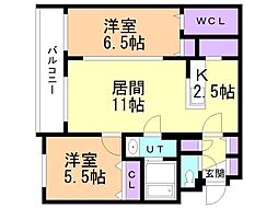 札幌市営東西線 西18丁目駅 徒歩4分 2階/-